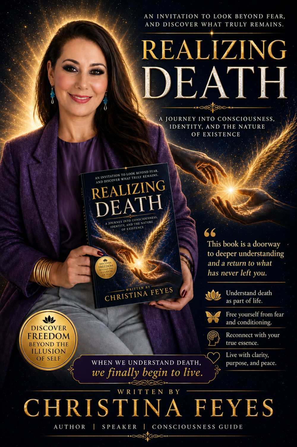 Realizing Death, a book by Christina Feyes - author, speaker and consciousness guide